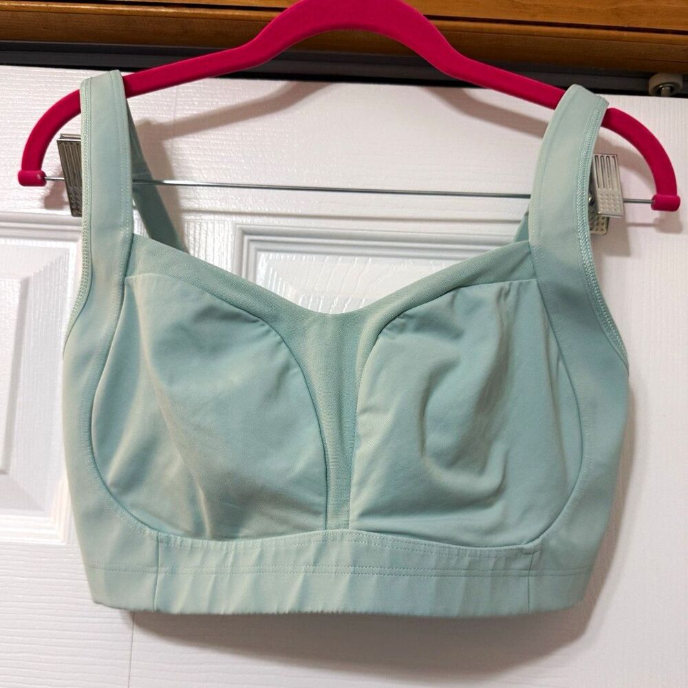 lululemon athletica Enlite Bra 34E /34DD Blue High Support Underwire Hook & Eye